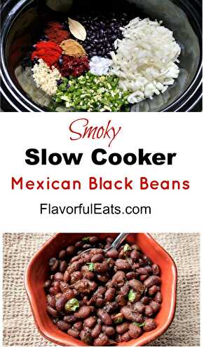 Smoky Slow Cooker Mexican Black Beans