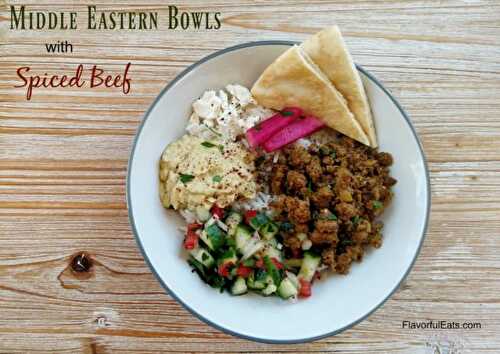 Middle Eastern Bowls with Spiced Beef