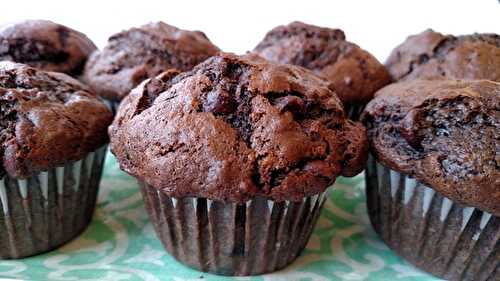 Double Chocolate Banana Muffins