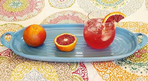 Sparkling Blood Orange Cocktail