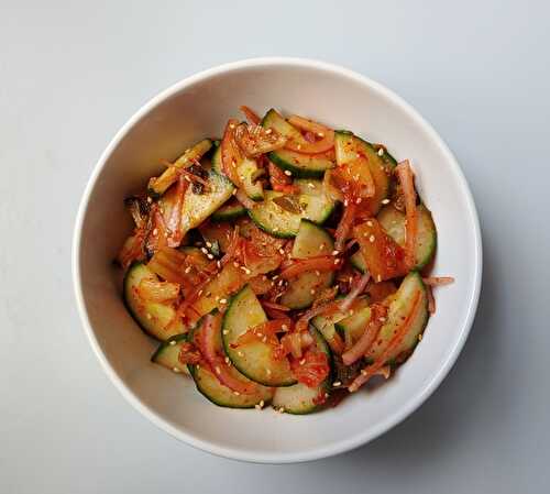 Kimchi Cucumber Salad