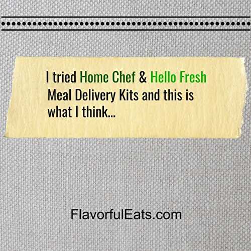 I tried Home Chef & Hello Fresh and this is what I think