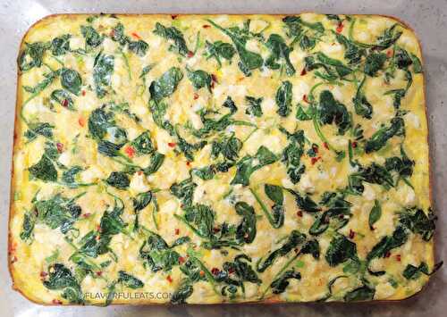 Spinach Feta Breakfast Casserole