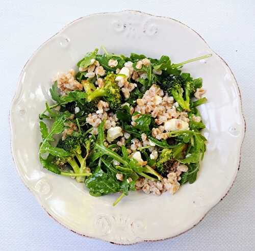 Roasted Broccoli Farro Salad