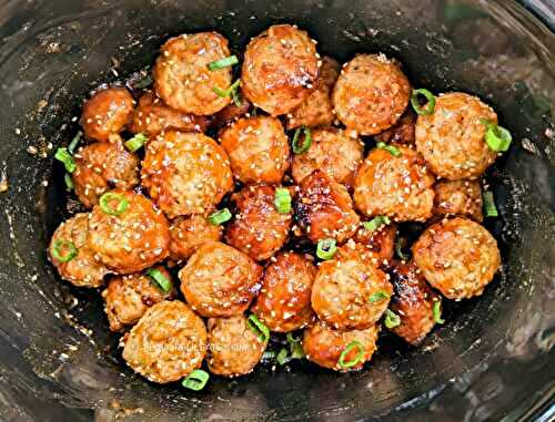 Slow Cooker Spicy Korean Meatballs