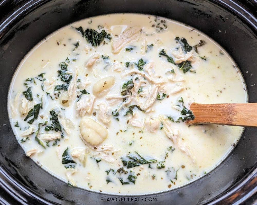 Slow Cooker Creamy Chicken Gnocchi Soup