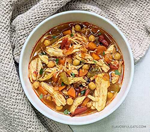 Slow Cooker Harissa Chicken Soup