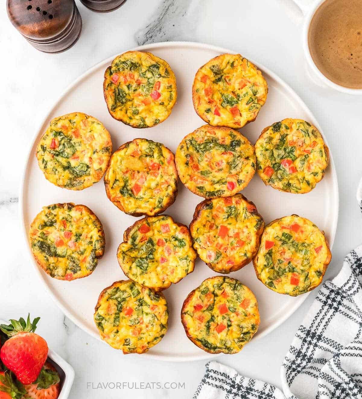Cottage Cheese Vegetable Egg Bites