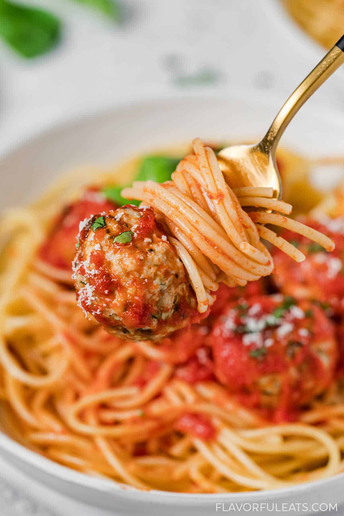 Baked Turkey, Zucchini & Feta Meatballs