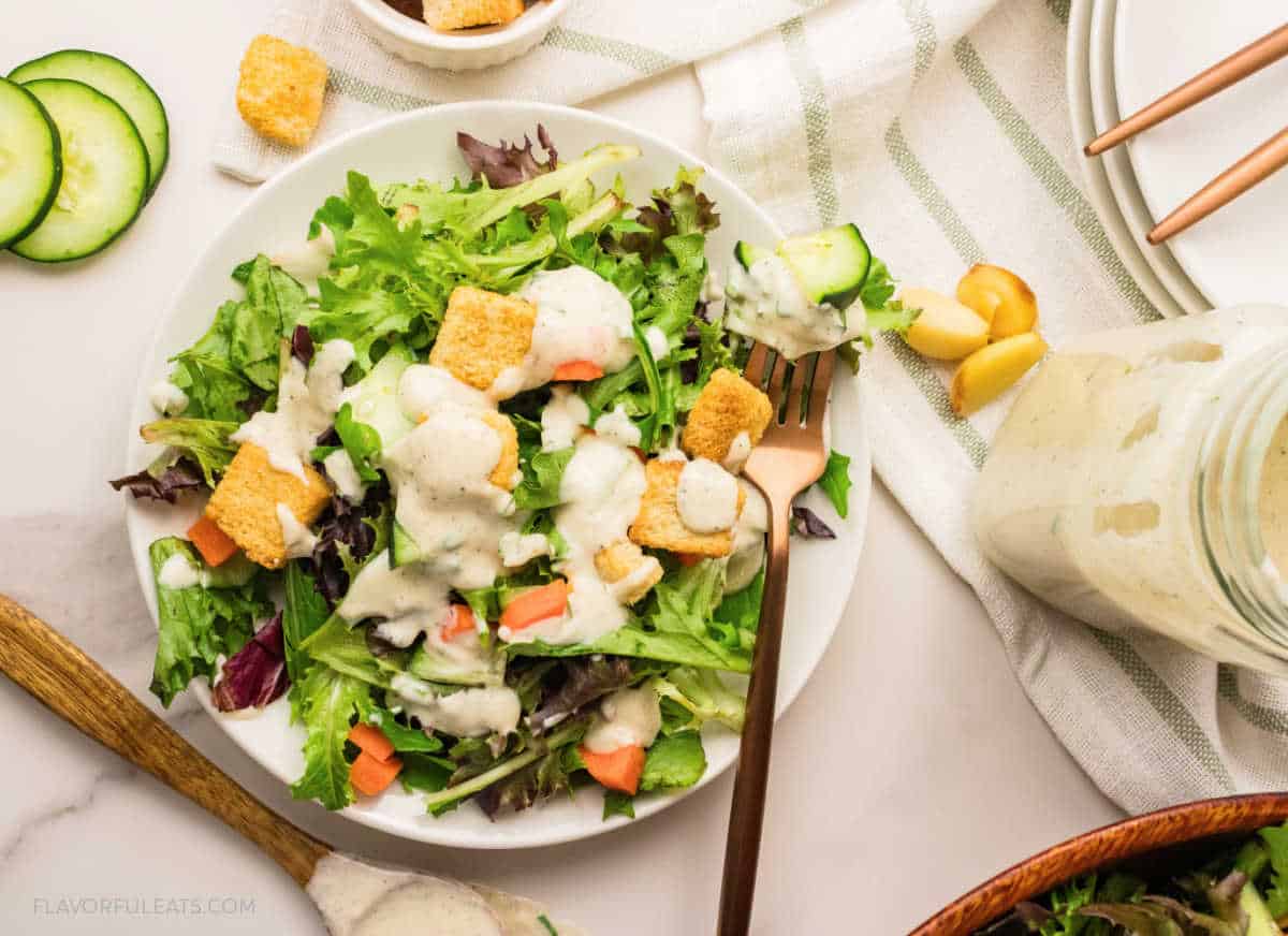 Creamy Roasted Garlic Dressing