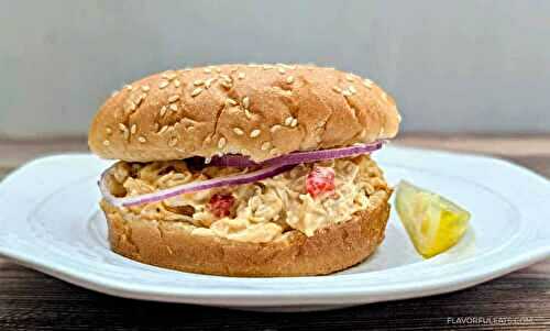 Slow Cooker Pimento Cheese Chicken Sandwiches
