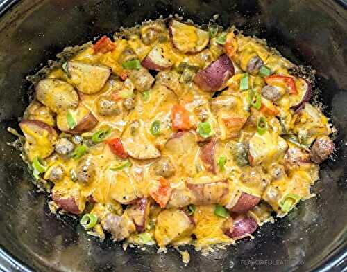 Slow Cooker Sausage Breakfast Hash