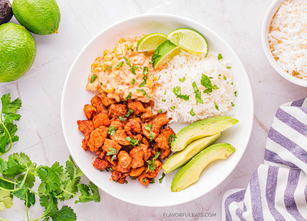 Mexican Street Corn Chicken Bowls
