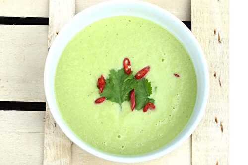 Avocado Soup - Spanish Chilled Soup in 3 Easy Steps