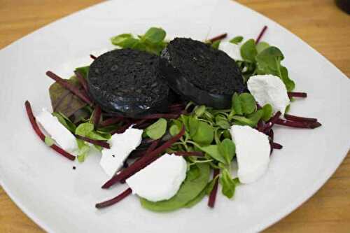 Black Pudding and Goats Cheese Salad