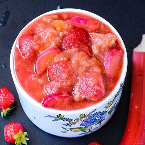 Apple Chutney with Rhubarb & Strawberries