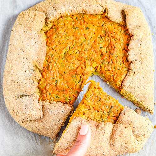 Grated vegetable galette recipe