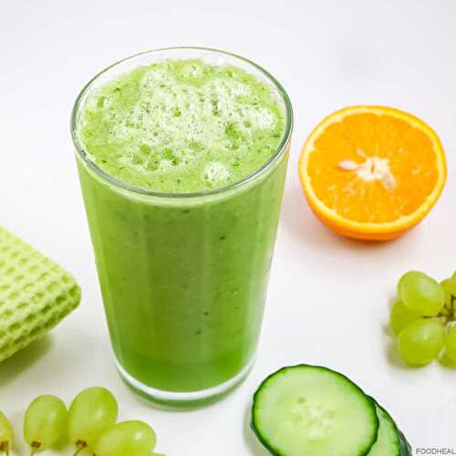 Green detox cucumber smoothie