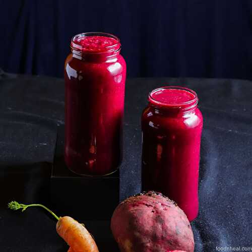 Beet with blueberry weight loss smoothie