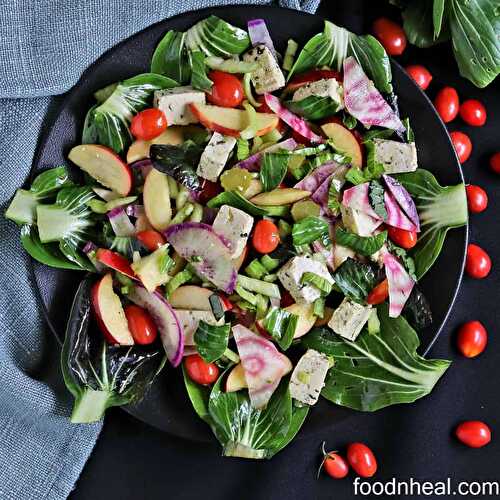 A must try baby bok choy salad with herbed tofu