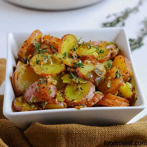 Quick & easy pan fried red potatoes that you'll relish