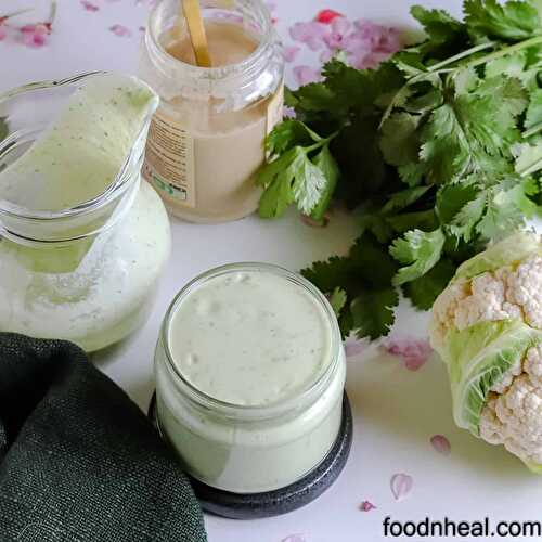 Discover this remarkable cilantro sauce made with cauliflower
