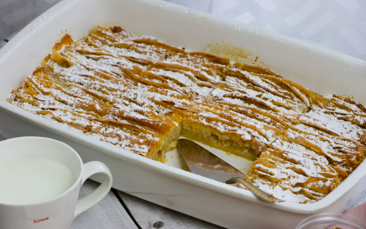 Crinkle Cream Pie with Filo