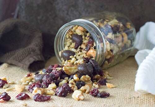 Blueberry Vanilla Trail Mix with Walnuts and Cashews