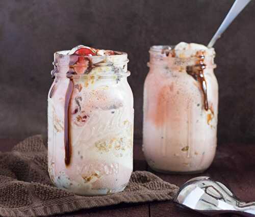 Dr Pepper® Cherry Float with Peanut Butter Caramel Ice Cream