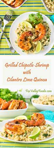 Grilled Chipotle Shrimp with Cilantro Lime Quinoa