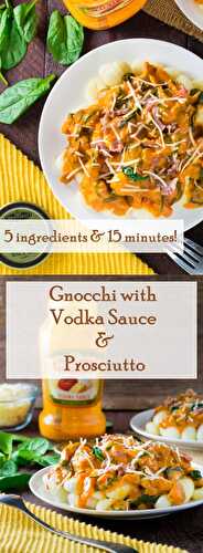 Gnocchi with Vodka Sauce and Prosciutto