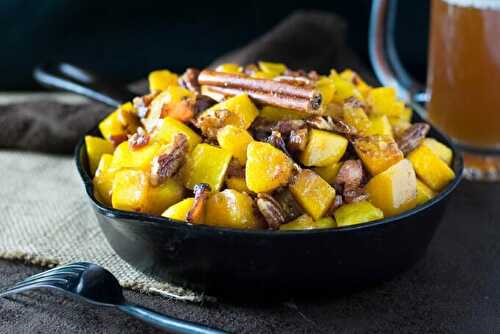 Maple and Bacon Roasted Squash