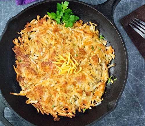 Cheddar-Crusted Homemade Hash Browns