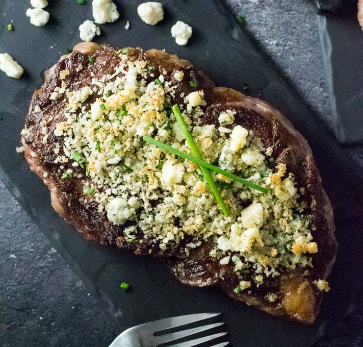 Blue Cheese Crusted Steak