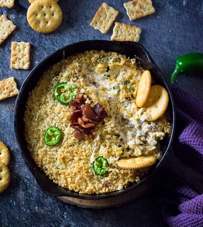 Jalapeno Popper Dip with Bacon