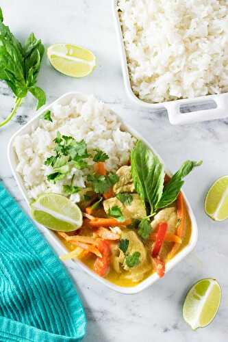 Coconut Lime Chicken Curry and Rice