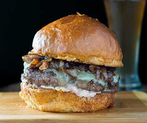Wagyu Beef Burger with Caramelized Onions