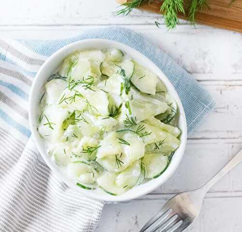 German Cucumber Salad - Gurkensalat