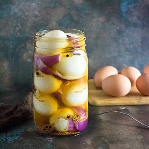 Pickled Eggs with Apple Cider Vinegar