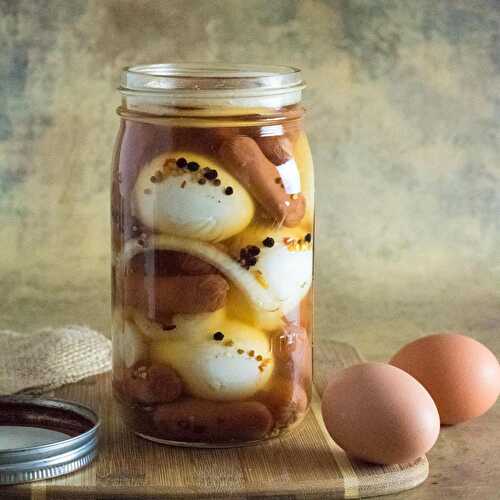 Pickled Eggs and Sausage