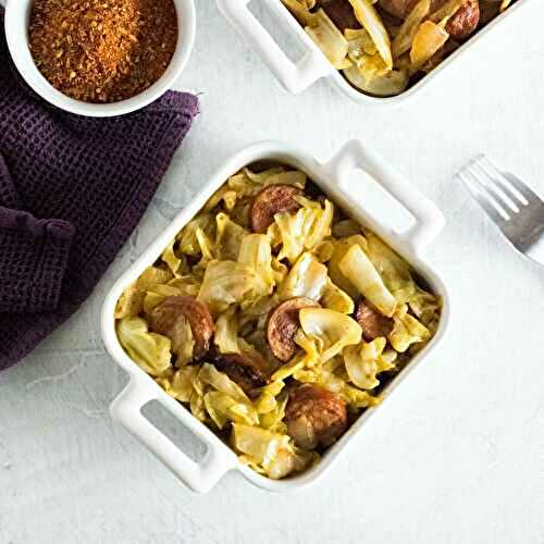 Fried Cabbage with Sausage