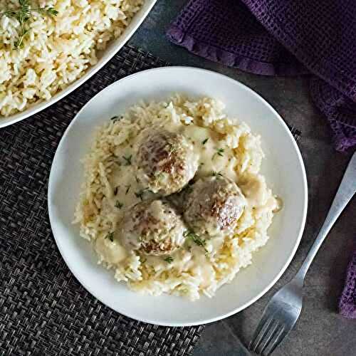 Meatballs and Rice