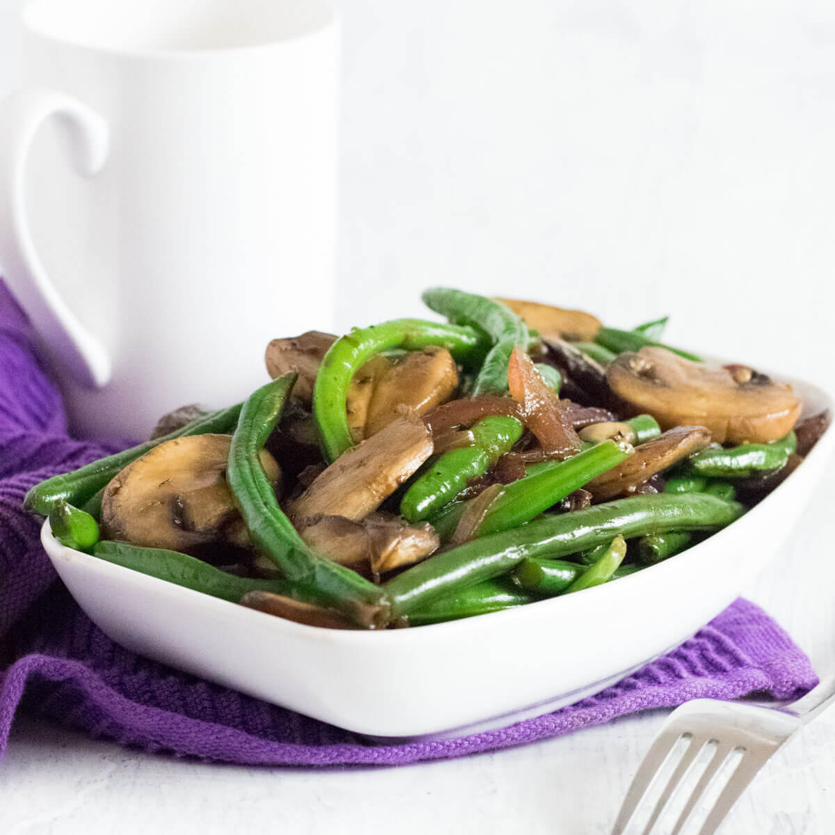 Green Beans with Mushrooms