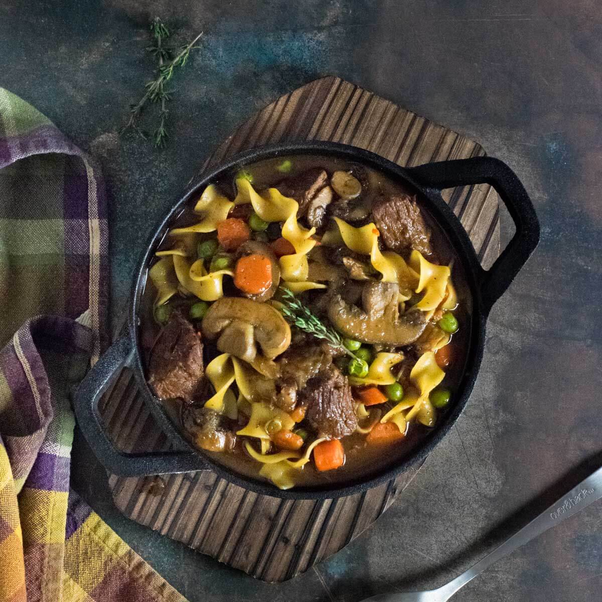 Beef Stew with Noodles