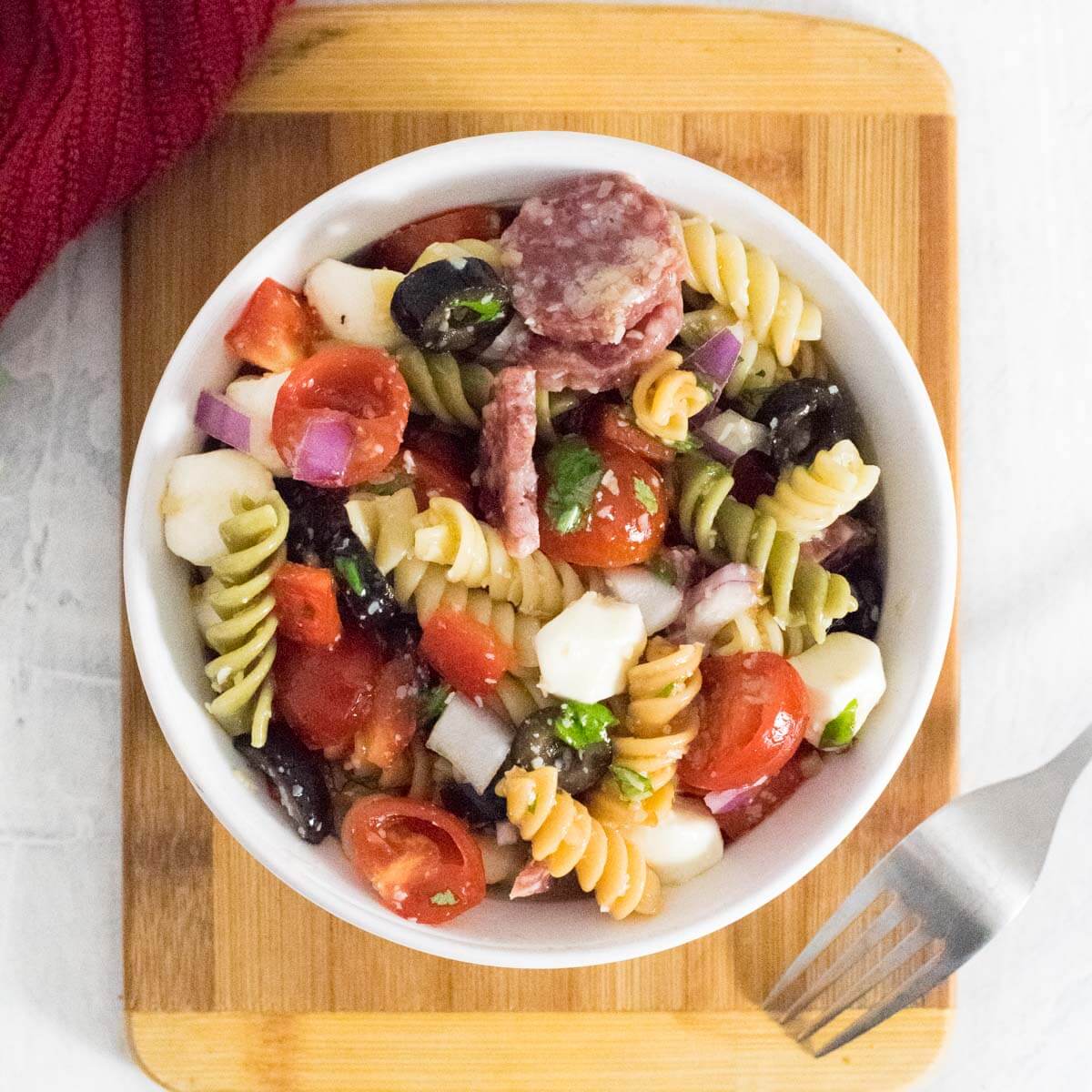 Cold Pasta Salad with Italian Dressing
