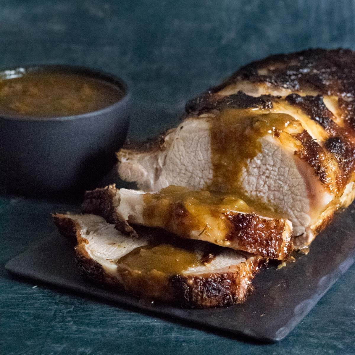 Roasted Pork Loin with Gravy