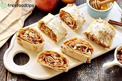 Apple Strudel Recipe with Flatbread | FreeFoodTips.com