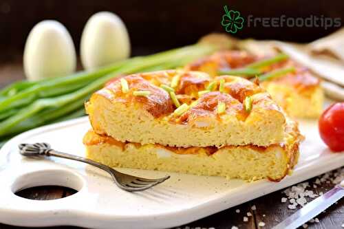 Baked Omelet Recipe with Milk | FreeFoodTips.com