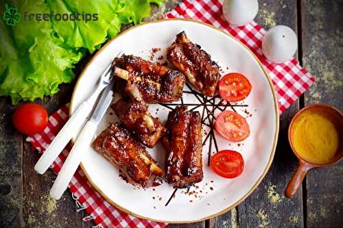 Baked Pork Ribs with Honey and Soy Sauce | FreeFoodTips.com