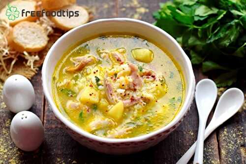 Chicken and Rice Soup Recipe with Potatoes | FreeFoodTips.com